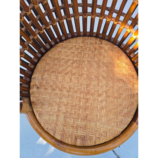 Wood Late 20th Century Swivel Chair Attributed to Franco Albini For Sale - Image 7 of 11