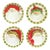 Old St. Nick Dinner Plates - Set of 4 from Kenneth Ludwig Chicago For Sale