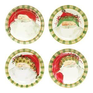 Old St. Nick Dinner Plates - Set of 4 from Kenneth Ludwig Chicago