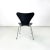 Danish Modern 7 Series Chairs in Black Wood by Arne Jacobsen for Fritz Hansen, 1970s, Set of 4 For Sale - Image 6 of 13