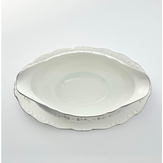 Ceramic 1980s Sheffield “Classic, 501” 8-Piece Bone China Dinnerware Serving Hostess Set For Sale - Image 7 of 12