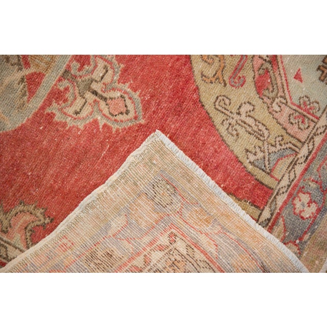 Vintage Distressed Oushak Rug Runner - 3'1" x 5'11" For Sale - Image 9 of 9
