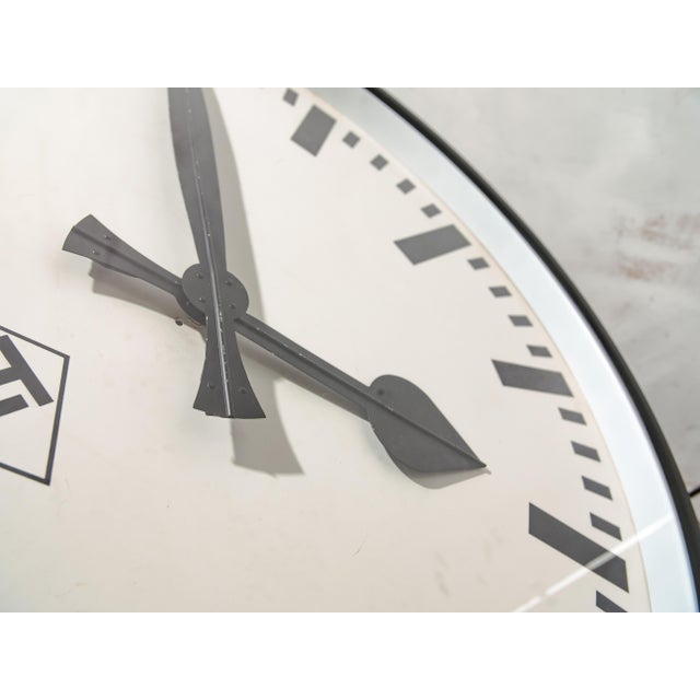 Large Station Wall Clock from Telenorma, Germany, 1950s For Sale - Image 13 of 15
