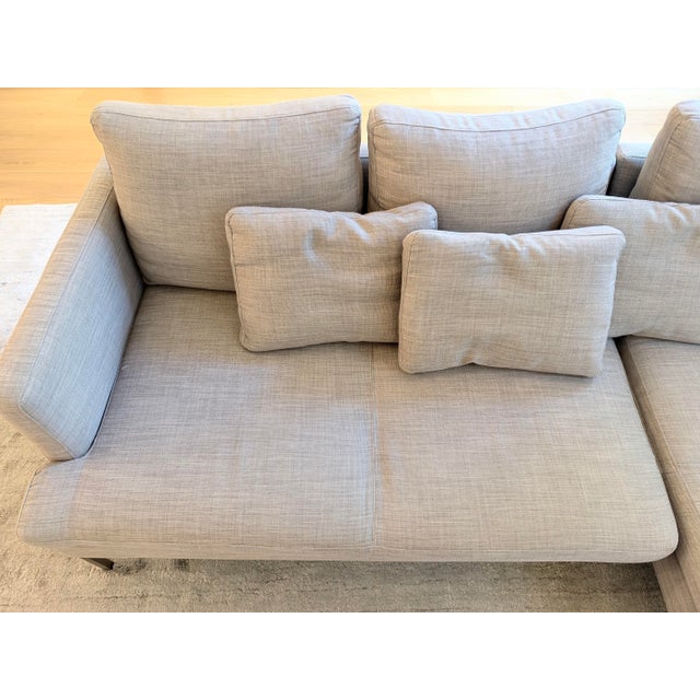 BoConcept Sofa Sectional Light Grey, 80 X 70in (Sectional) X 36 (Love Seats) For Sale - Image 4 of 7