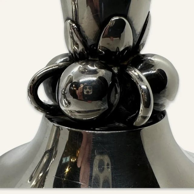 1950s Alfonso La Paglia International Silver Consisting of One Compote Two Candlesticks and One Jigger For Sale - Image 6 of 12