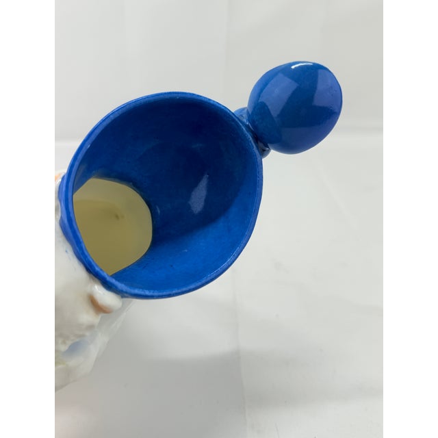 Blue Antique German Polar Bear Form Porcelain Syrup Pitcher For Sale - Image 8 of 9