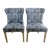 Vintage Hollywood Regency Traditional Slipper Chairs - A Pair. For Sale