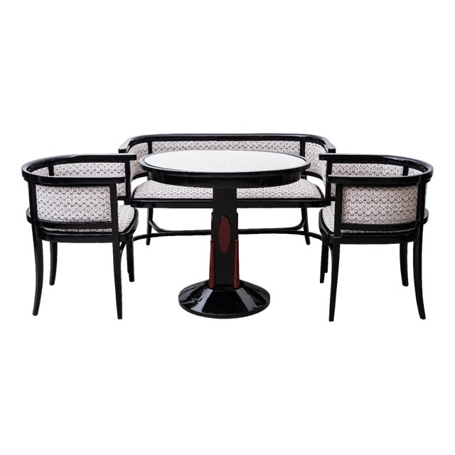 Vintage Art Nouveau Seating Set by Marcel Kammerer for Mundus, 1920s, Set of 4 For Sale