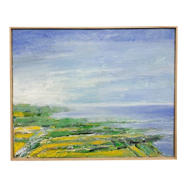 Out There Beyond, Contemporary Landscape Painting by Ben Junta, Framed For Sale