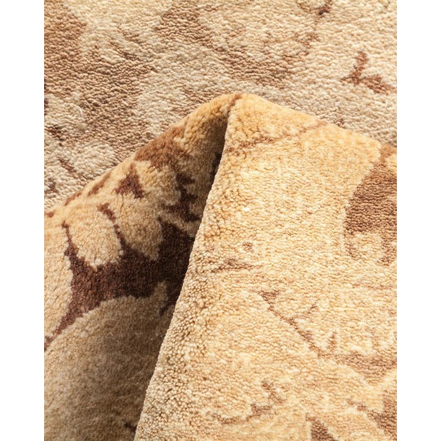 Textile Mogul Collection Hand-Knotted Runner - Brown 2' 7" x 12' 10" For Sale - Image 7 of 9