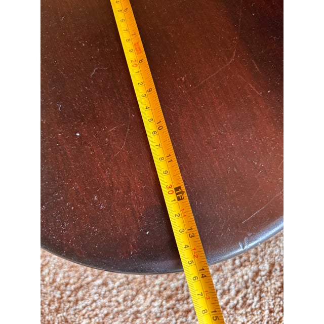 Wood Vintage Onyx Stone Top Coffee Table With Nesting Stools For Sale - Image 7 of 12