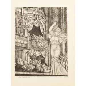 1939 After Reginald Marsh "Star Burlesque", First Edition Period Offset Lithograph