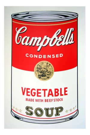 Sunday B. Morning after Andy Warhol, Campbell's Vegetable Soup, Silkscreen Print