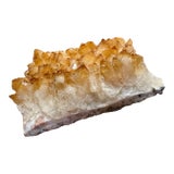 Large Natural Brazilian Orange Citrine Geode For Sale