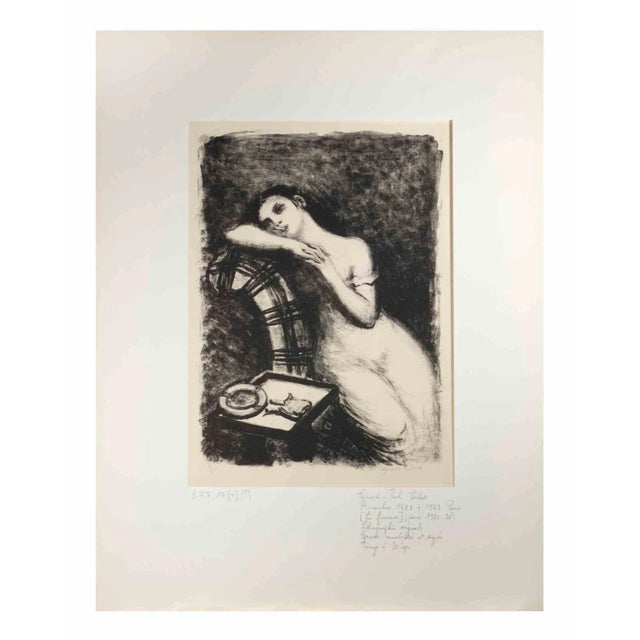 The Smoker is a Lithograph realized by Gérarde Cochet (1888-1969). Hand-signed by the artist on the lower right corner,...