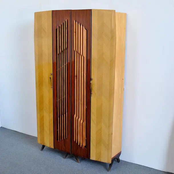 Mid-Century Modern La Permanente Mobili Cantù Italian Mid Century Wardrobe For Sale - Image 3 of 5