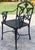 Vintage Black Hummingbird Motif Outdoor Dining Set, Set of 5 For Sale - Image 11 of 15