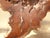 Vintage Live Edge Burl Redwood Wall Clock For Sale In Los Angeles - Image 6 of 15