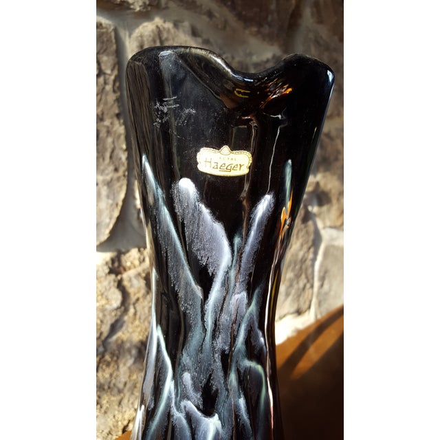 Vintage Royal Haeger Glossy Black Pitcher Vase Chairish