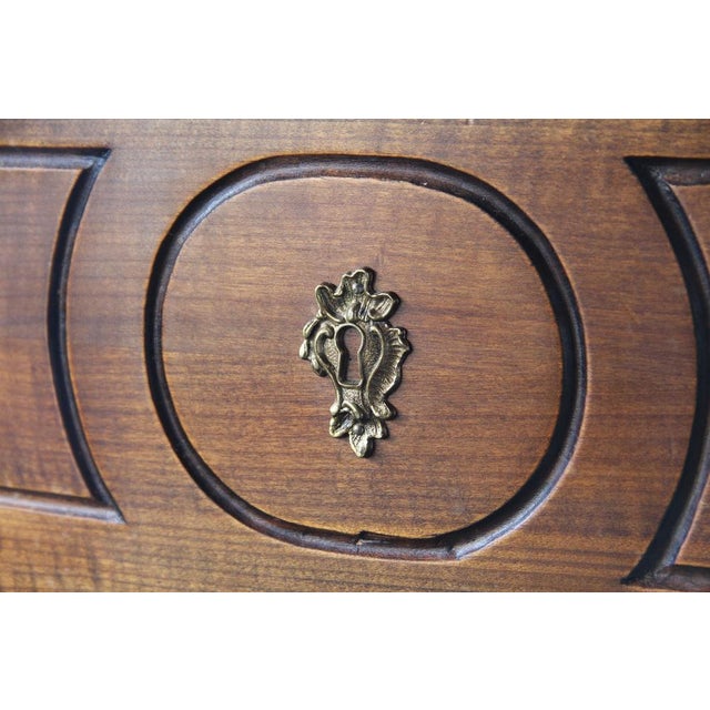 Vintage French Provençal Louis XVI Walnut Commode, 18th Century For Sale - Image 12 of 13