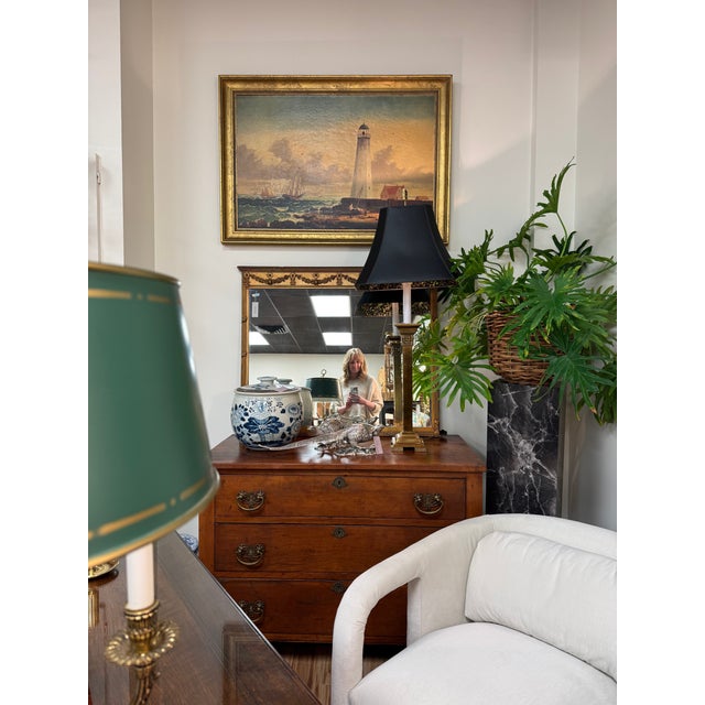 Black Vintage Faux Marble Pedestal Pinth For Sale - Image 8 of 8