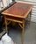 Late 19th Century Victorian Chinoiserie & Burnt Bamboo Red Lacquer Side Table Desk For Sale - Image 5 of 8