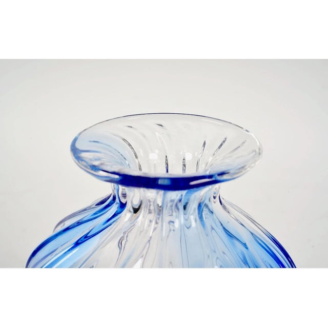 Archimede Seguso Archemide Seguso Twisted Glass Vase For Sale - Image 4 of 7