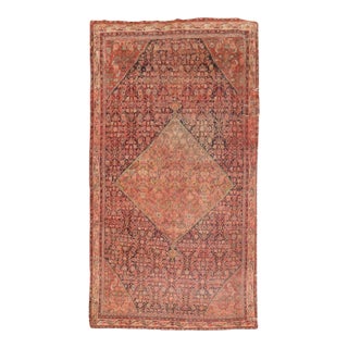 19th Century Zabihi Collection Distressed Persian Rug - 3'7" x 5' For Sale