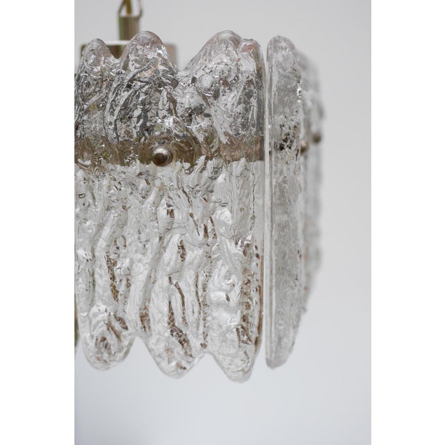 Vintage Crystal Glass Pendant Lamp by Carl Fagerlund for Orrefors, Sweden, 1970s For Sale - Image 16 of 18