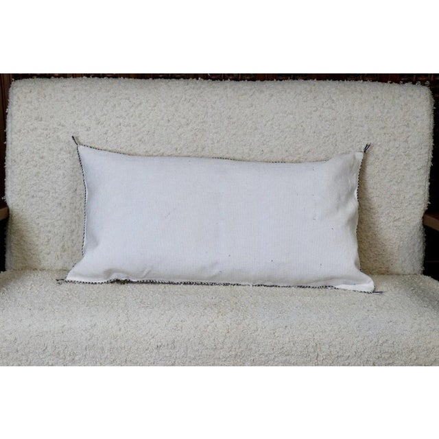2020s White Moroccan Cactus Silk Pillow For Sale - Image 5 of 5