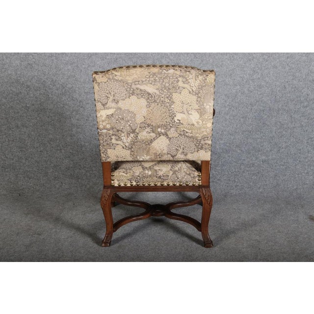 Wood Set of Antique Baroque Armchairs in Walnut, 1800 For Sale - Image 7 of 18