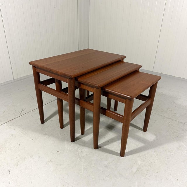 Teak Nesting Tables, Denmark, 1960s, Set of 3 For Sale - Image 13 of 13