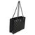Contemporary Black Quilted Caviar CC Shopping Tote For Sale - Image 3 of 9