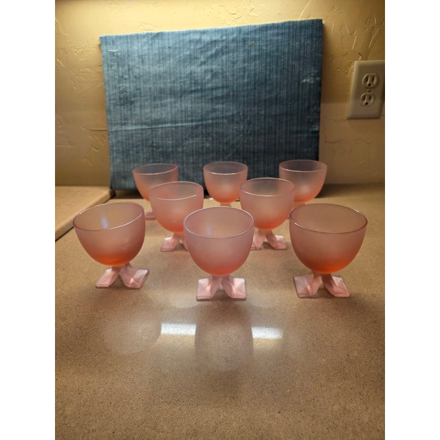 Modern Late 20th Century Eight Neiman Marcus Italian Glasses For Sale - Image 3 of 13