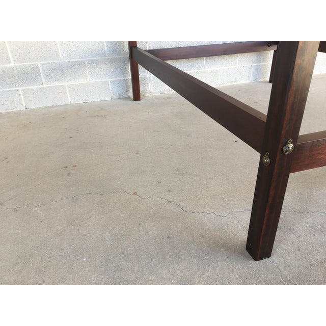 High Quality Mahogany Queen Size Chippendale Style Reeded Poster Bed