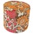 Vintage Moroccan Round Pouf Ottoman in 1970s Psychedelic Floral Velvet For Sale - Image 12 of 17