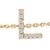 Contemporary 10K Yellow Gold Diamond Accent "L" Initial Charm and Link Bracelet For Sale - Image 3 of 6