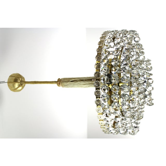 Textile Swarovski Crystal Chandelier, 1960s For Sale - Image 7 of 8