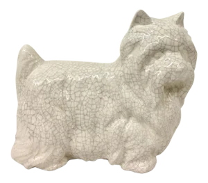 Ceramic Artisan Yorkshire Terrier Statue