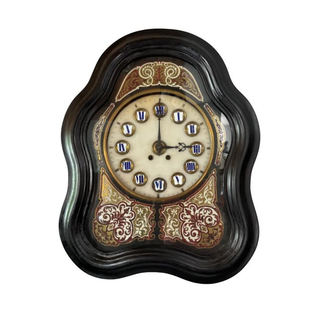 Vintage Pendulum Clock in Wood For Sale - Image 13 of 13