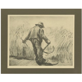 Vincent Van Gogh, The Reaper, 1928, Portfolio Print For Sale