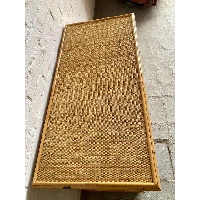 Wood Italian Wicker and Rattan Chest of Drawers, 1970s For Sale - Image 7 of 14