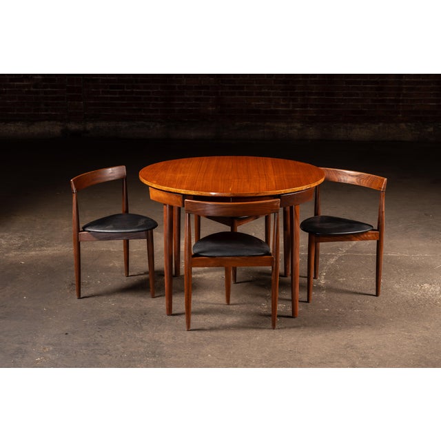 1960s Vintage Hans Olsen "Roundette" Dining Suite With 7 Chairs by Frem Røjle For Sale - Image 5 of 18