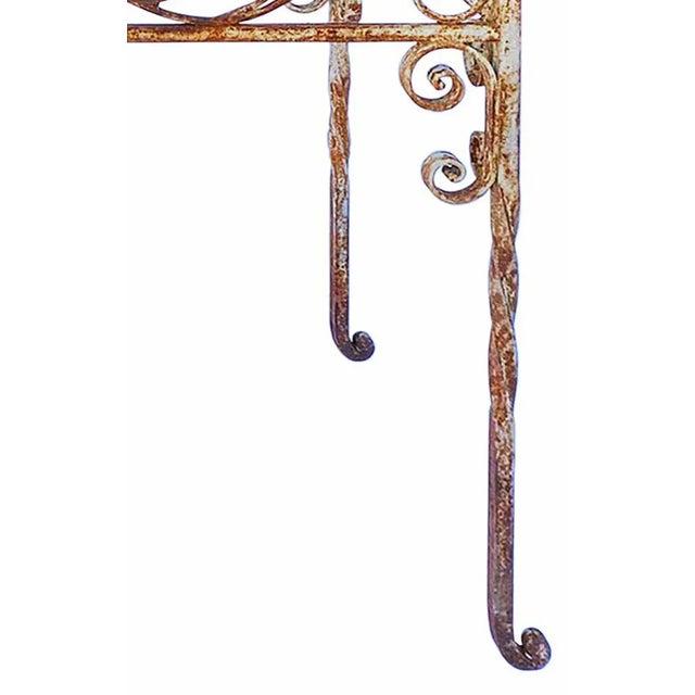 Traditional Garden Table Wrought Iron For Sale - Image 3 of 7