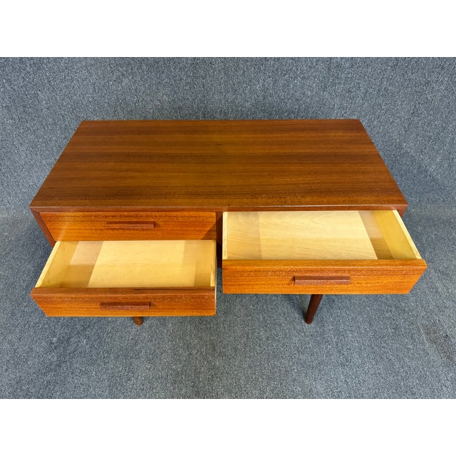 Vintage Mid Century Danish Modern Teak Entry Way Chest - Console by Kai Kristiansen For Sale In Palm Springs - Image 6 of 9