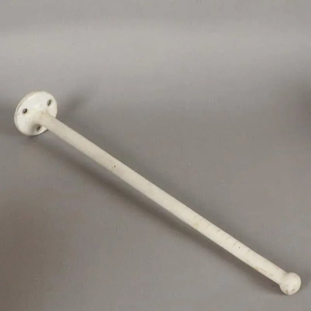 Art Deco Enamelled Towel Rack, 1930s For Sale - Image 4 of 7