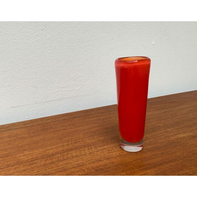 Mid-Century Scandinavian Glass Vase, 1960s For Sale - Image 5 of 18