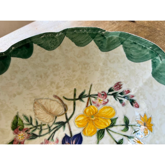 Ceramic Vintage Italian Serving Bowl For Sale - Image 7 of 9