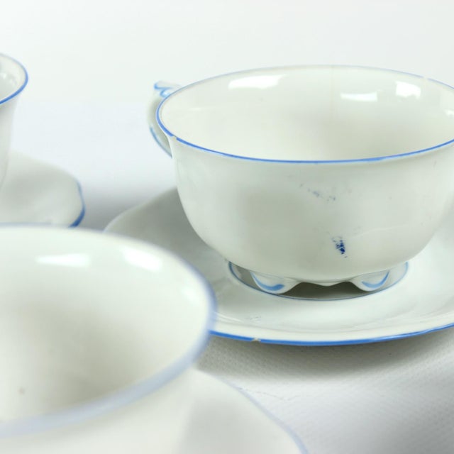Tea / Coffee Porcelain Set by Pirkenhammer Brezova, 1950s, Set of 13 For Sale - Image 10 of 15