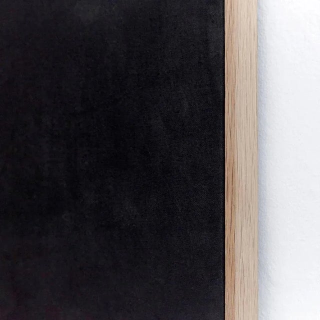 Large Painting in Black Charcoal by Enrico Della Torre For Sale - Image 6 of 12